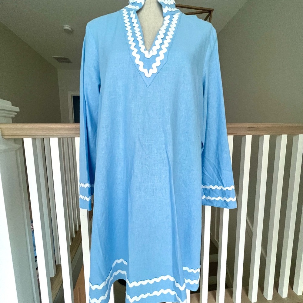 NWT Sail to Sable Ric Rac Dress Size: Large Color: Placid